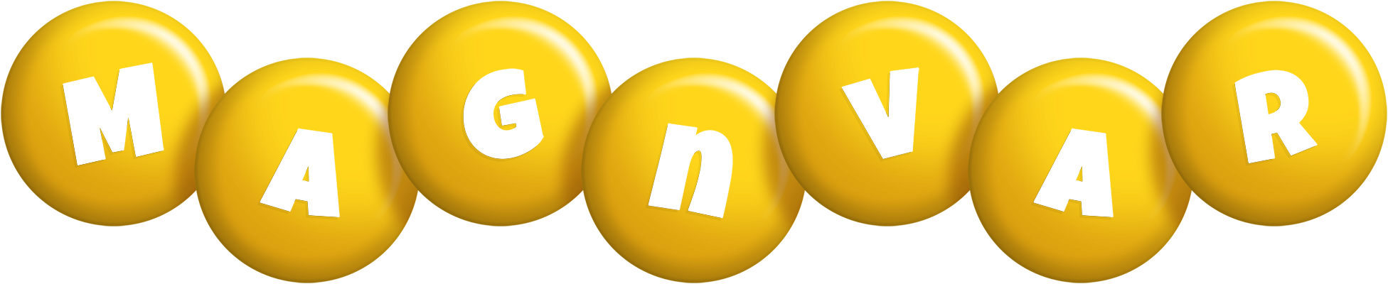 Magnvar candy-yellow logo