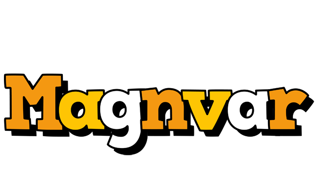 Magnvar cartoon logo