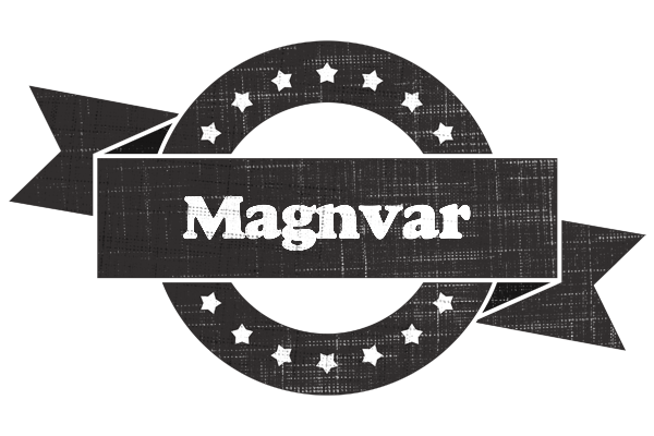 Magnvar grunge logo
