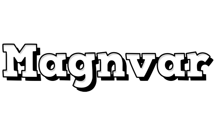 Magnvar snowing logo