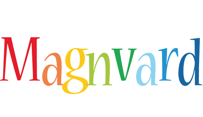 Magnvard birthday logo