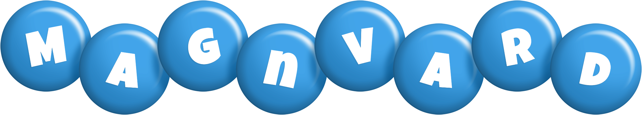 Magnvard candy-blue logo