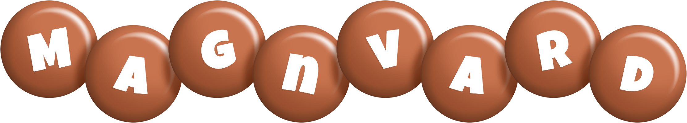 Magnvard candy-brown logo
