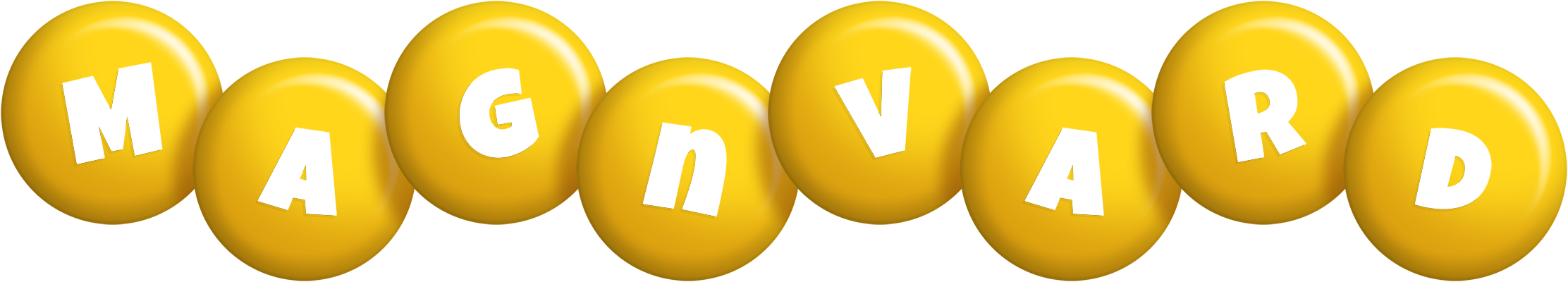 Magnvard candy-yellow logo