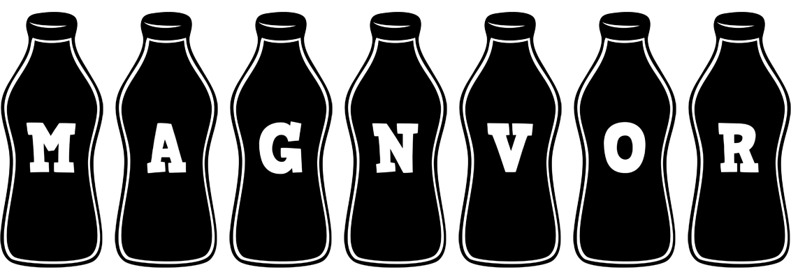 Magnvor bottle logo