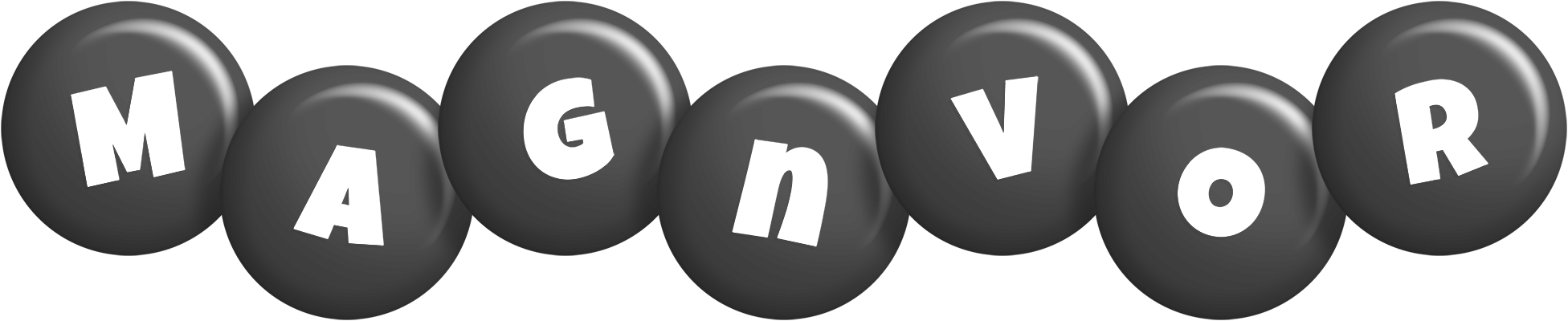 Magnvor candy-black logo