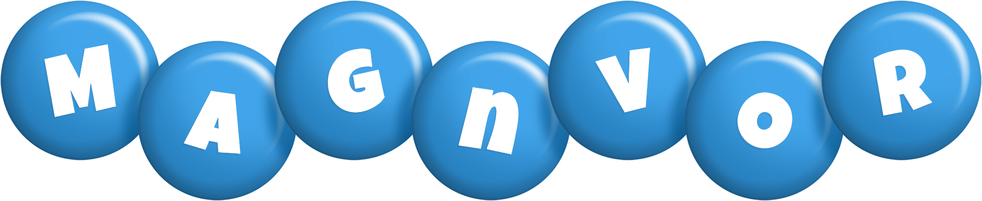 Magnvor candy-blue logo