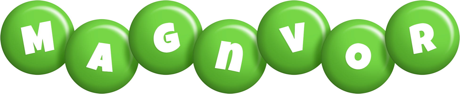 Magnvor candy-green logo