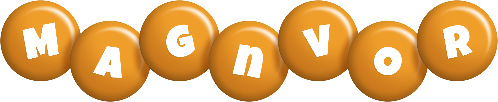 Magnvor candy-orange logo