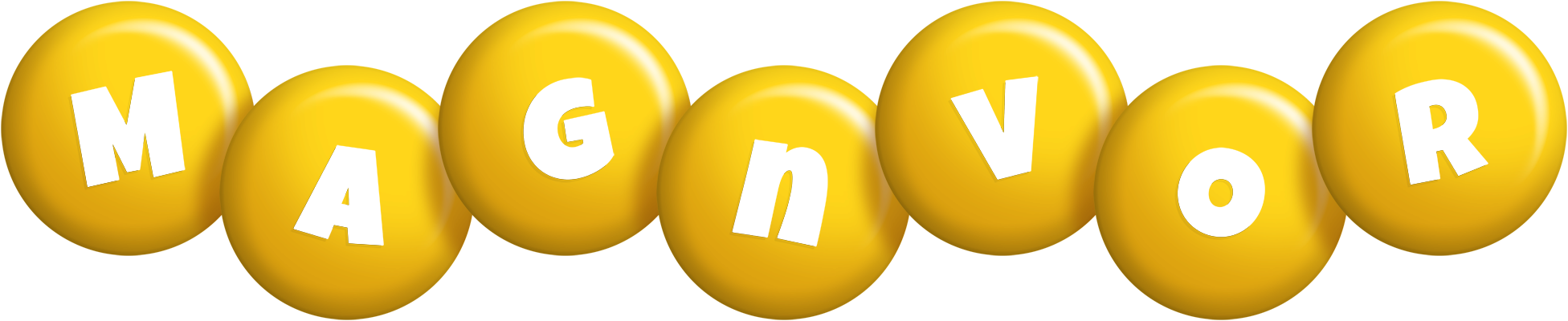 Magnvor candy-yellow logo