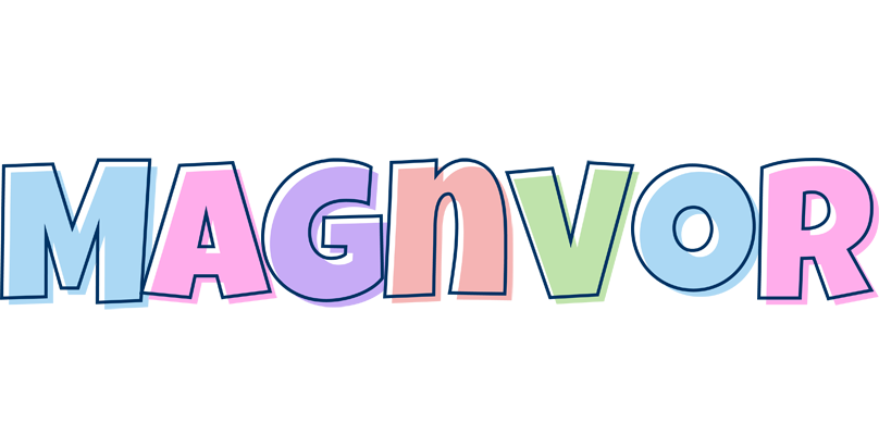 Magnvor pastel logo