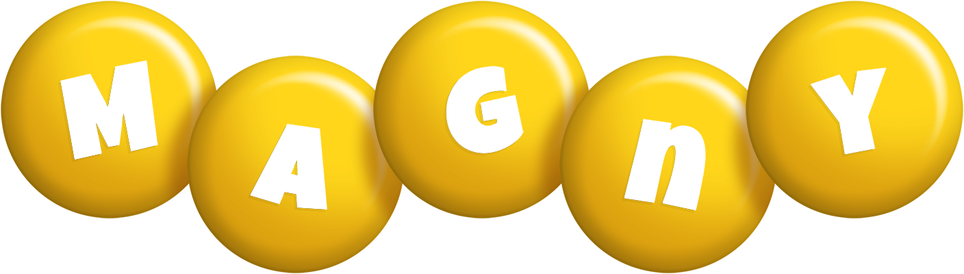 Magny candy-yellow logo