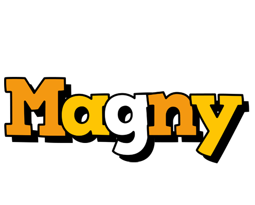 Magny cartoon logo