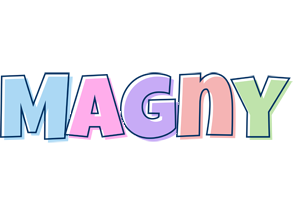 Magny pastel logo