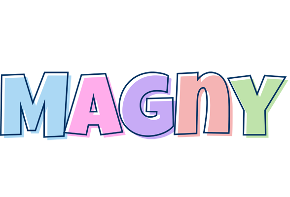 Magny pastel logo