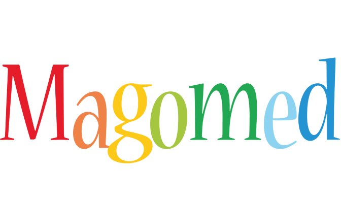 Magomed birthday logo