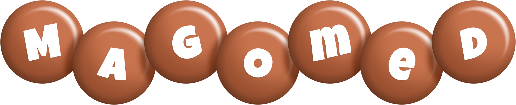 Magomed candy-brown logo