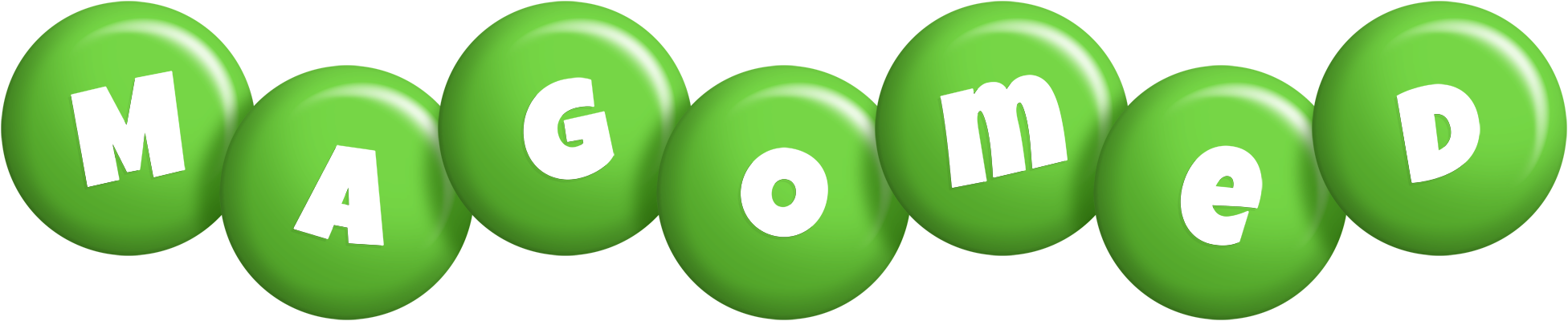 Magomed candy-green logo