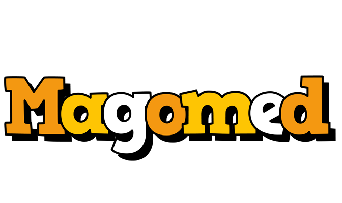 Magomed cartoon logo