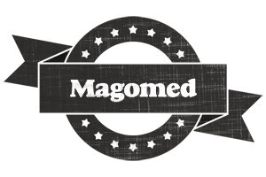 Magomed grunge logo