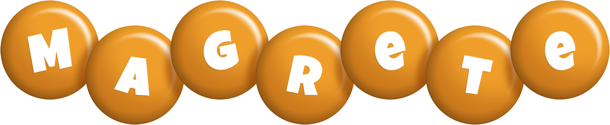 Magrete candy-orange logo