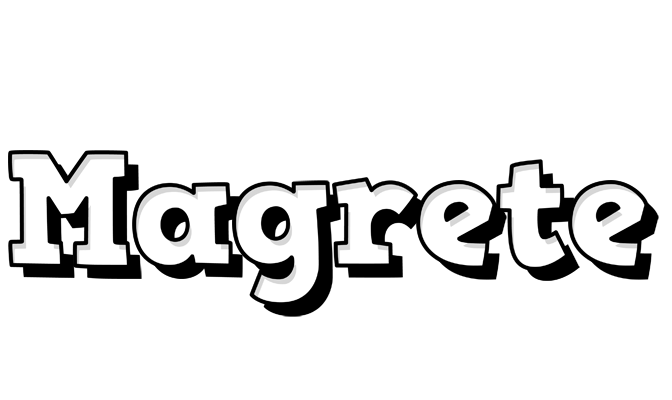 Magrete snowing logo