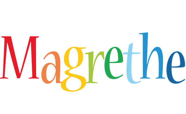 Magrethe birthday logo