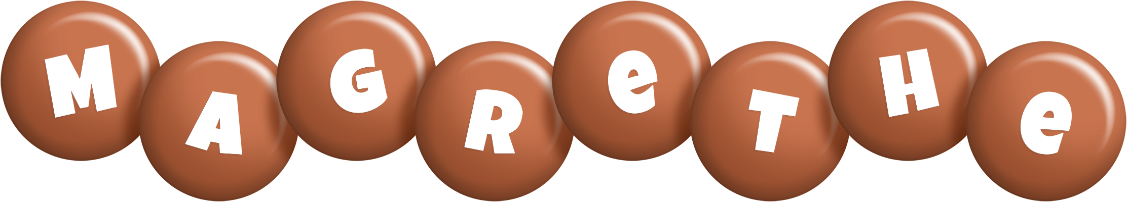 Magrethe candy-brown logo