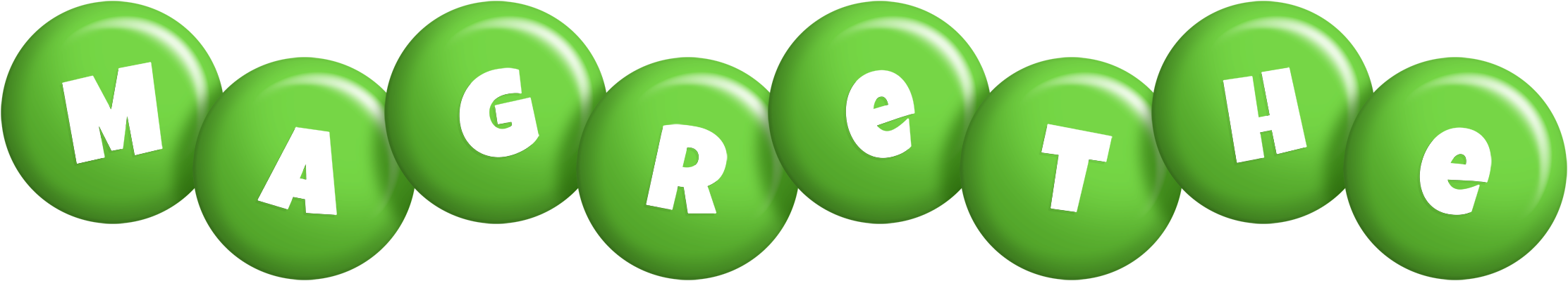 Magrethe candy-green logo
