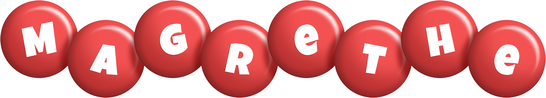 Magrethe candy-red logo