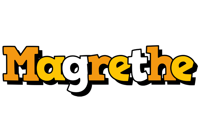 Magrethe cartoon logo