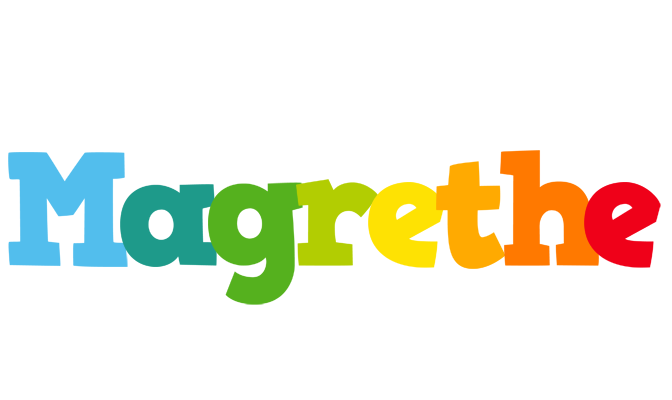 Magrethe rainbows logo