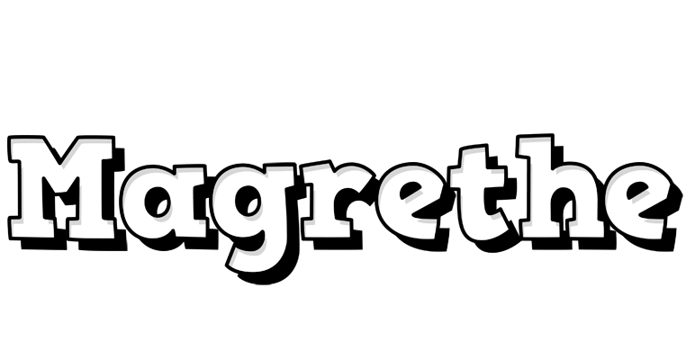 Magrethe snowing logo
