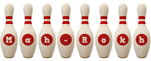 Mah-Rokh bowling-pin logo