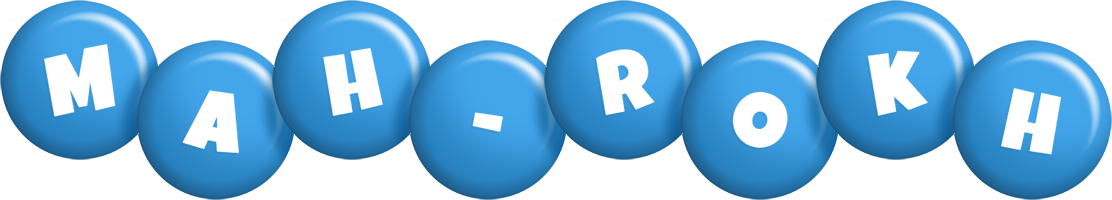 Mah-Rokh candy-blue logo