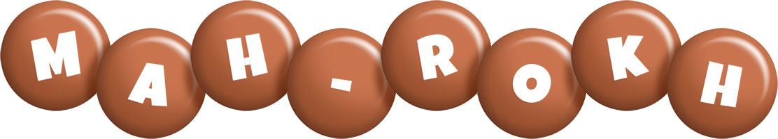 Mah-Rokh candy-brown logo