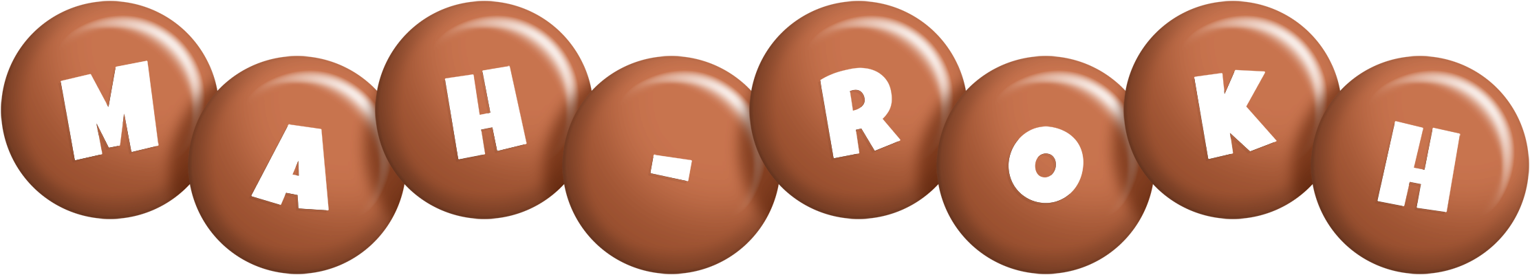 Mah-Rokh candy-brown logo