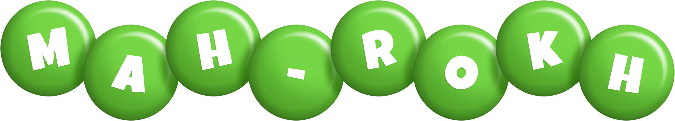 Mah-Rokh candy-green logo