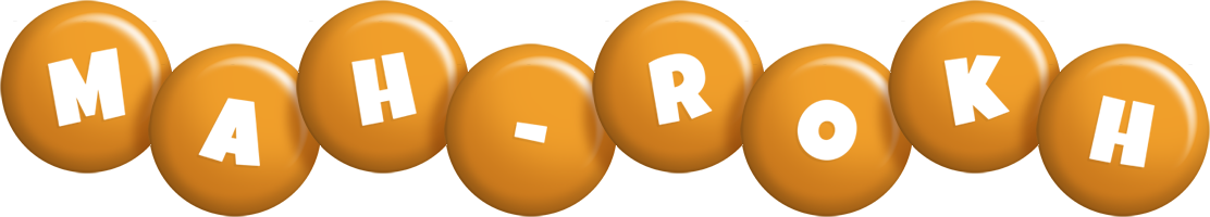 Mah-Rokh candy-orange logo