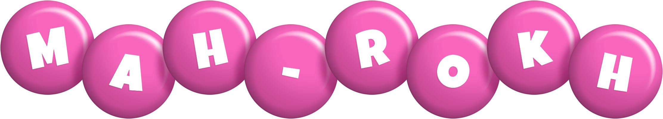 Mah-Rokh candy-pink logo