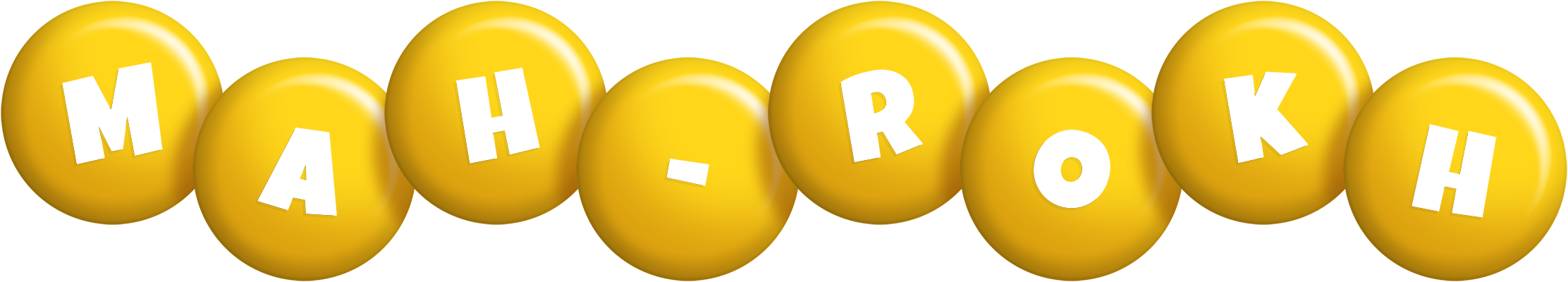 Mah-Rokh candy-yellow logo
