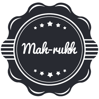 Mah-rukh badge logo