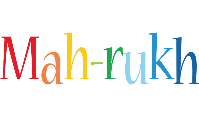 Mah-rukh birthday logo