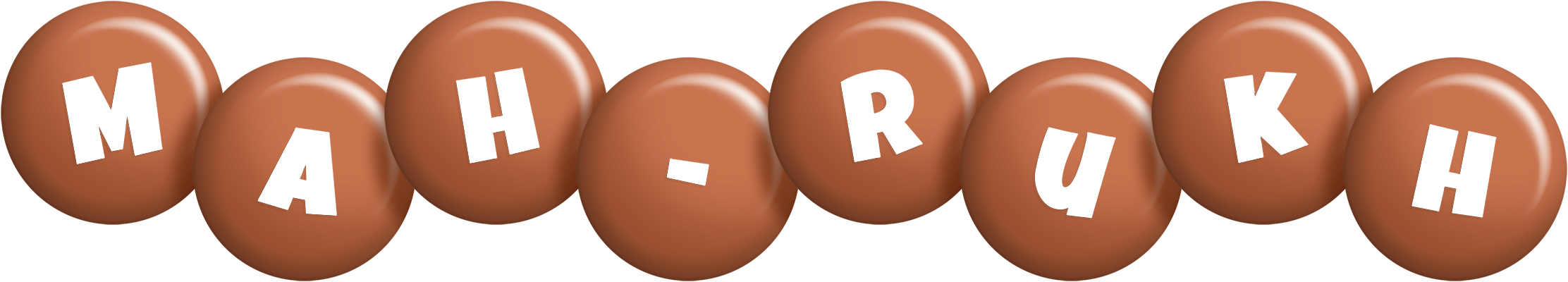 Mah-rukh candy-brown logo