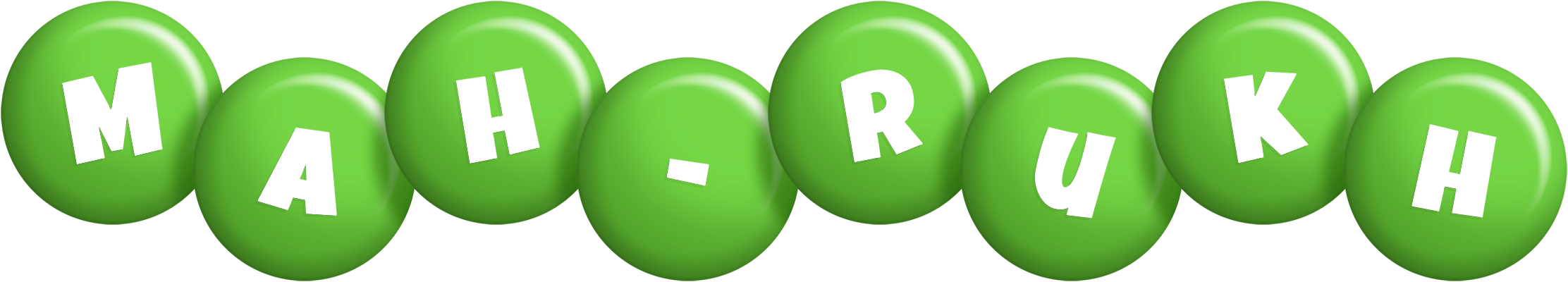 Mah-rukh candy-green logo