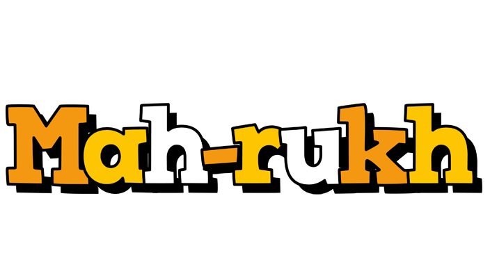 Mah-rukh cartoon logo