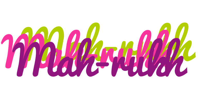Mah-rukh flowers logo