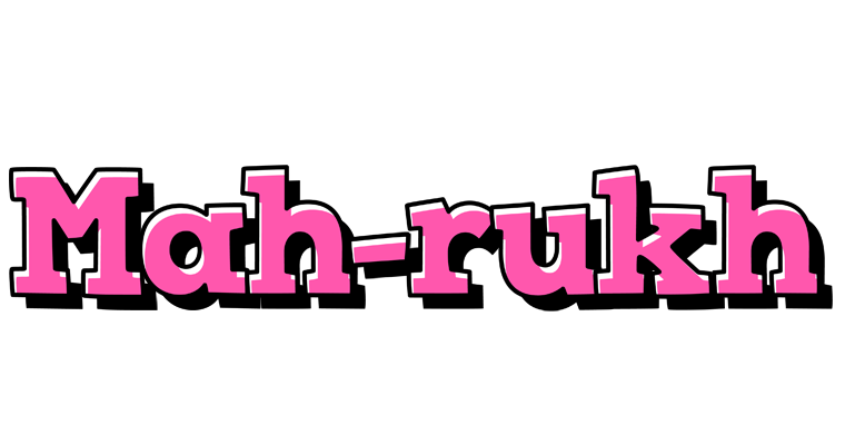 Mah-rukh girlish logo