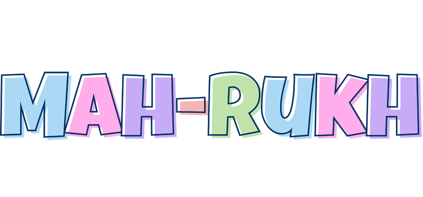Mah-rukh pastel logo