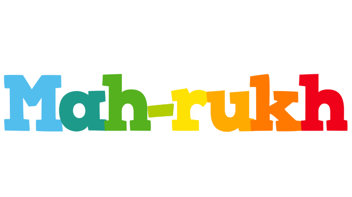 Mah-rukh rainbows logo
